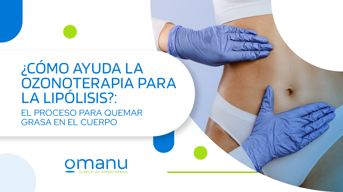 Aplicación de ozonoterapia para lipólisis en abdomen, tratamiento estético no invasivo para reducir grasa corporal.