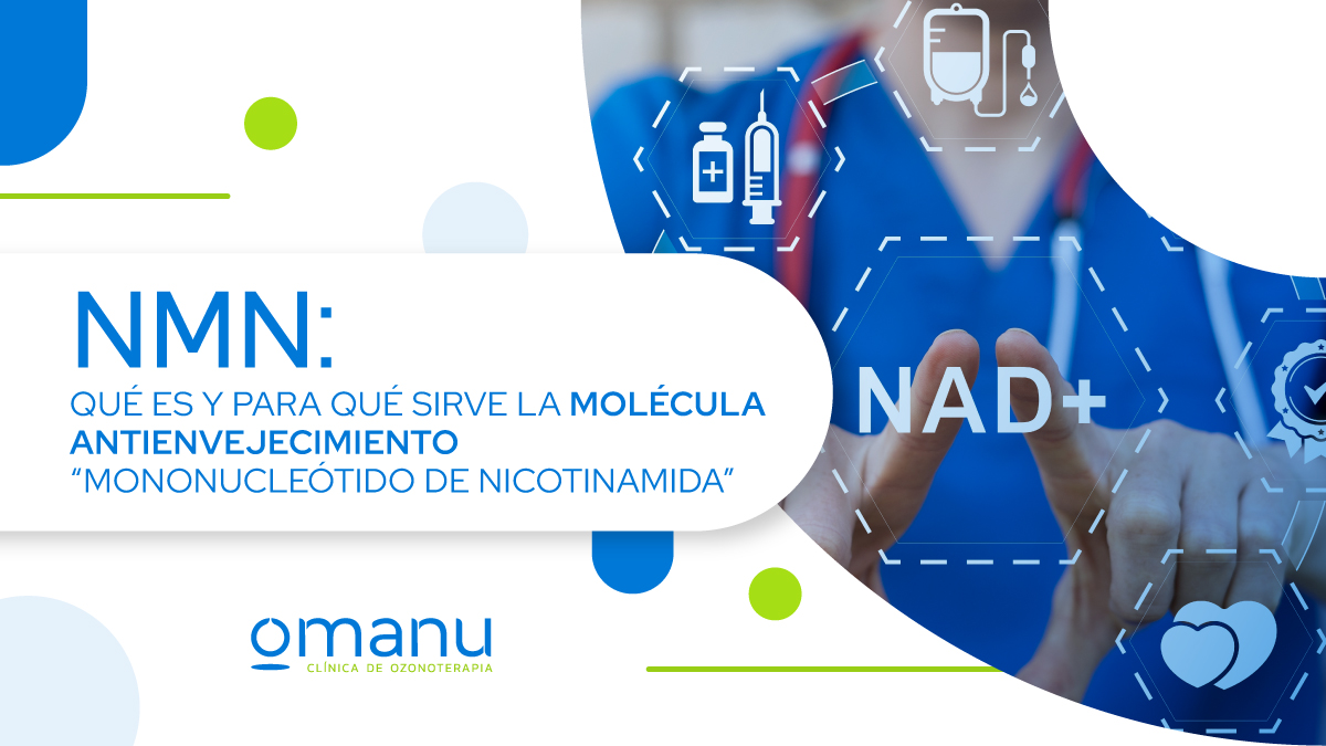 NMN mononucleótido de nicotinamida y NAD+ en terapia antienvejecimiento intravenosa en clínica médica