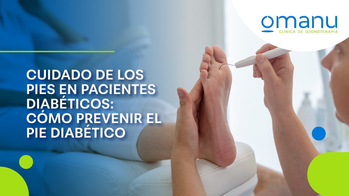 Cuidado de los pies en pacientes diabéticos para prevenir complicaciones.
